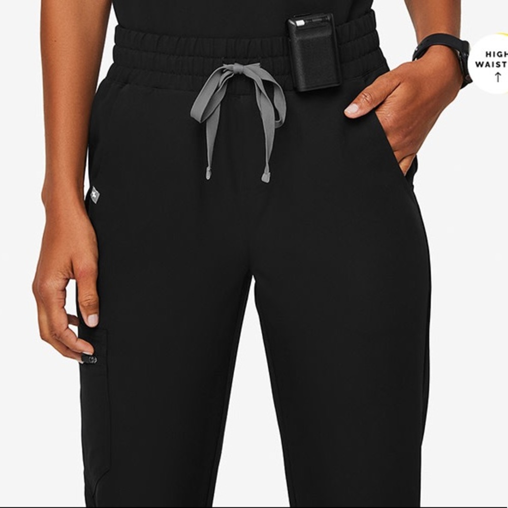 Figs High Waisted Zamora Joggers Black XS